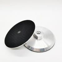 Aluminum back up pad backer pad for stone wet polisher Rigid backing pad for diamond polishing pads Hook and loop backing pad 4-inch backing pad