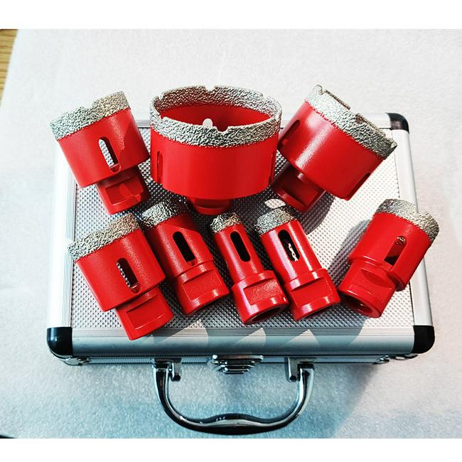 Diamond Core Drill Bit Set-Vacuum Brazed M14 Diamond Tools Cutting Bit Tile Hole Saw