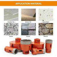 Diamond Core Drill Bit Set-Vacuum Brazed M14 Diamond Tools Cutting Bit Tile Hole Saw