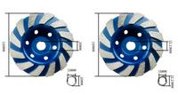 Large agglomerate diamond grinding wheel sintered bowl grinding stone concrete cement waveform broad knife grinding wheel