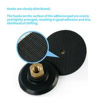 Rubber Backing Rigid Backer for Diamond Polishing Pads Hook and Loop Backing Pad (4 inch) M14 5/8-11