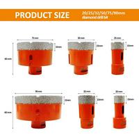 Diamond Core Drill Bit Set-Vacuum Brazed M14 Diamond Tools Cutting Bit Tile Hole Saw